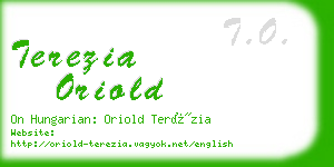 terezia oriold business card